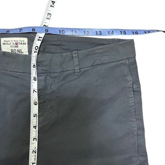 Nili Lotan Tel Aviv Pants Anthracite Cropped Casual Work Women Size 4 - Picture 3 of 11